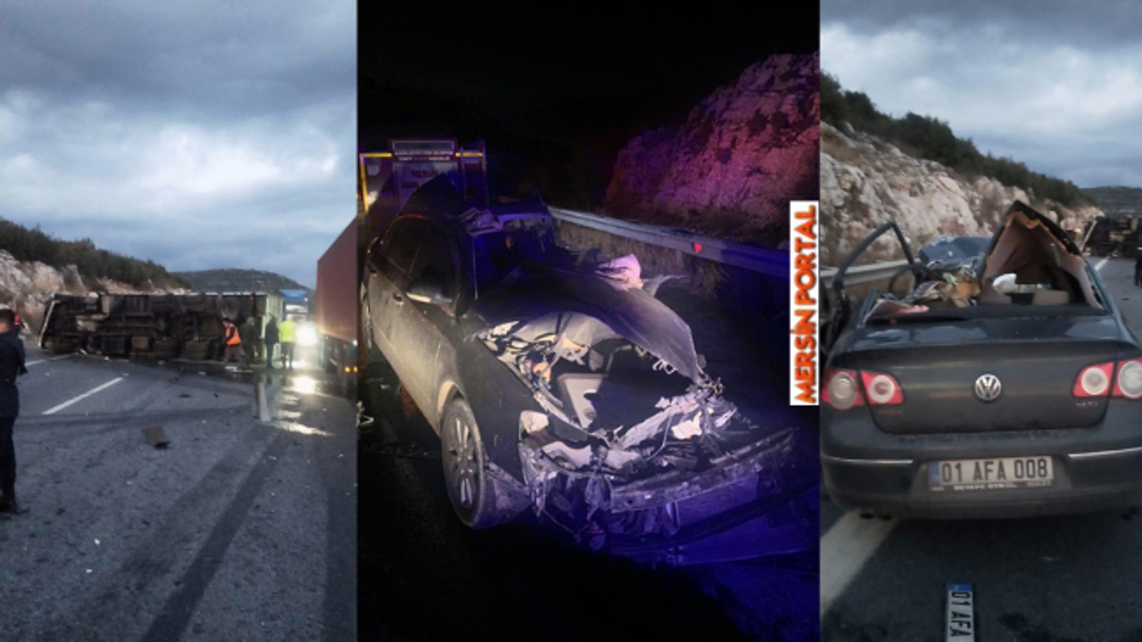 Mersin'de Trafik Kazası: 5 Ölü, 2 Yaralı