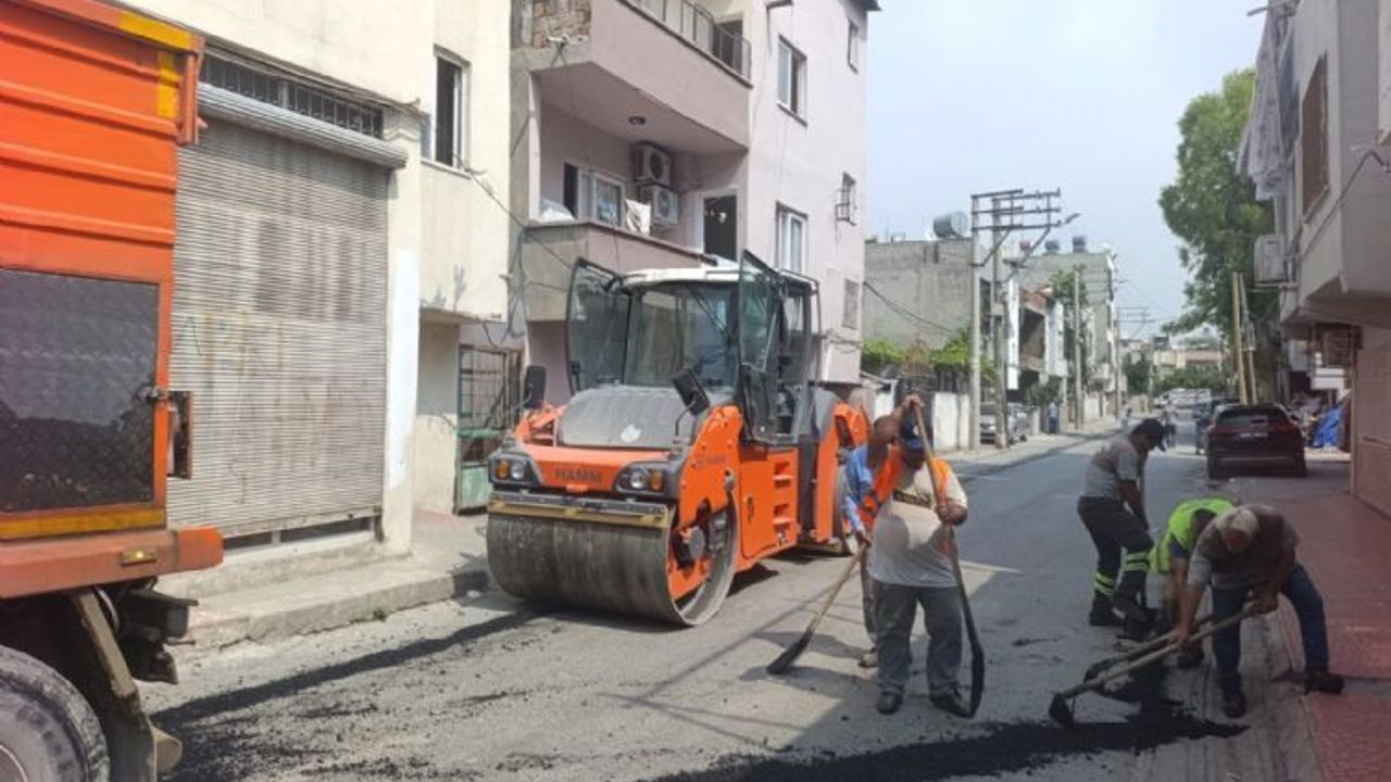 Akdeniz’de bakım ve asfalt çalışması