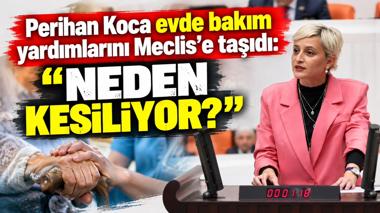 Perihan Koca evde bakım yardımlarını Meclis’e taşıdı: “Neden kesiliyor?”
