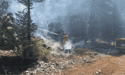 Bozyazı’da Yıldırım Düşmesi Sonucu Çıkan Orman Yangını Söndürüldü
