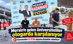 Mersin’de Üniversiteyi kazanan öğrenciler otogarda karşılanıyor