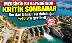 Mersin’in su kaynağında kritik sonbahar ,Berdan Barajı su doluluğu %40,9’a geriledi