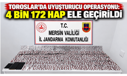 Toroslar’da uyuşturucu operasyonu: 4 bin 172 hap ele geçirildi