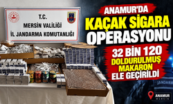 Anamur’da bir adrese baskın: Binlerce makaron ele geçirildi