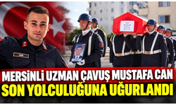 Mersinli Uzman Çavuş Mustafa Can son yolculuğuna uğurlandı