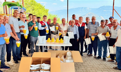 Erdemli’de şeftali üreticilerine zararlı mücadelesinde destek