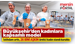 Mersin Büyükşehir kadın İstihdamını arttırdı. 26 bini aşkın üretici kadın standı kuruldu