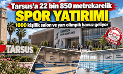 Tarsus’a 22 bin 850 metrekarelik spor yatırımı: 1000 kişilik salon ve yarı olimpik havuz geliyor