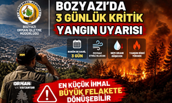 Bozyazı’da 3 gün alarm: Orman yangını riskine karşı kritik uyarı