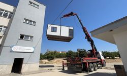 Erdemli’de öğrenci artışı nedeniyle okula 2 konteyner derslik kuruldu