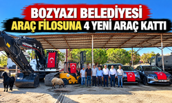 Bozyazı Belediyesi araç filosuna 4 yeni araç kattı