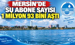 Mersin'de su abone sayısı 1 milyon 93 bini aştı.