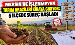 Mersin’de işlenmeyen tarım arazileri kiraya çıkıyor: 5 ilçede süreç başladı