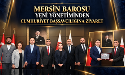 Mersin Barosu Başkanı Gazi Özdemir’den Başsavcı Yasin Emre’ye Ziyaret