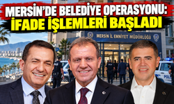 Mersin'de Belediyelere Yapılan Operasyonda Tutuklanan Başkanların İfadelerine Başlandı.
