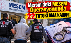 Mersin'deki MESEM Operasyonunda 22 Tutuklama Kararı!