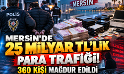 Mersin'de 25 Milyar TL'lik Para Trafiği! 360 Kişi Mağdur Edildi