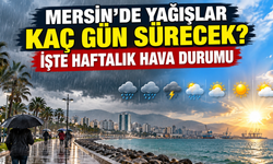 Mersin'de Yağışlar Kaç Gün Sürecek? İşte Haftalık Hava Durumu
