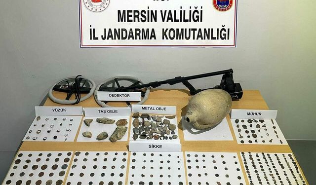 Silifke’de Tarihi Eser Operasyonu: 655 Parça Ele Geçirildi