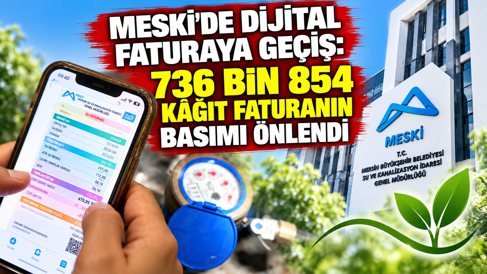 MESKİ’de dijital faturaya geçiş: 736 bin 854 kâğıt faturanın basımı önlendi