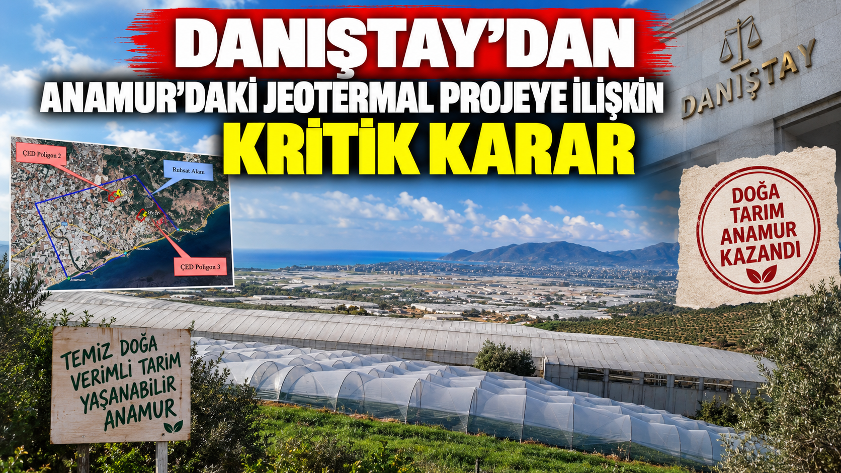 Danıştay’dan Anamur’daki jeotermal projeye ilişkin kritik karar