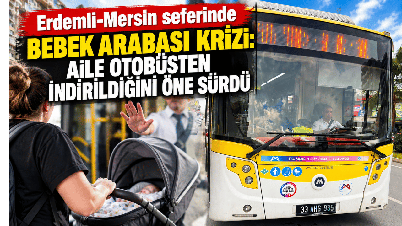 Hasta çocuklarıyla otobüse binmek isteyen aileden tepki