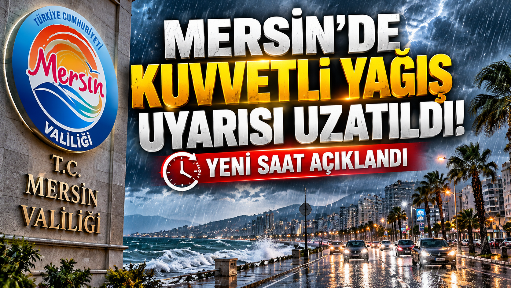 Mersin'de Sel ve Su Baskını Riskine Dikkat! Meteoroloji Uyardı